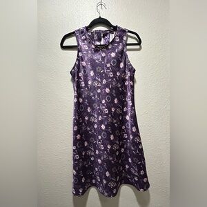 Vintage Breakin Loose Purple Floral Dress